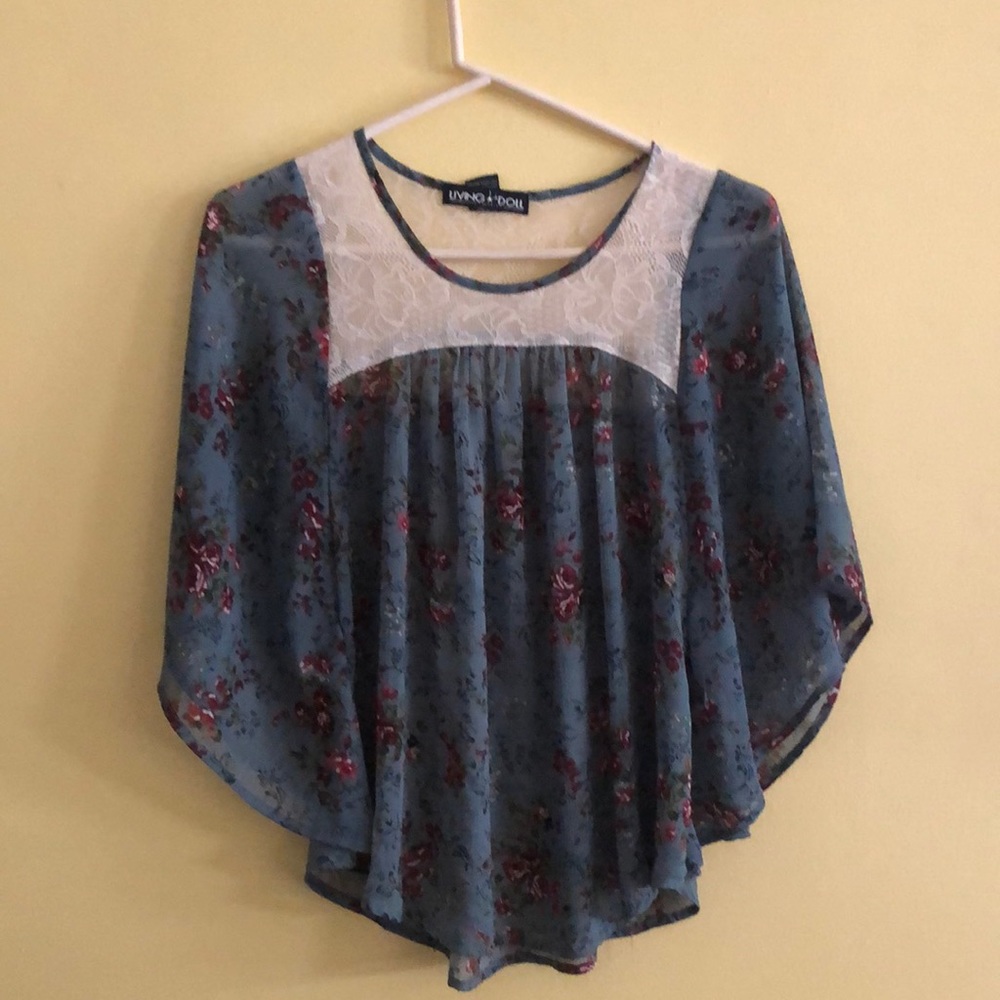 Floral/lace top